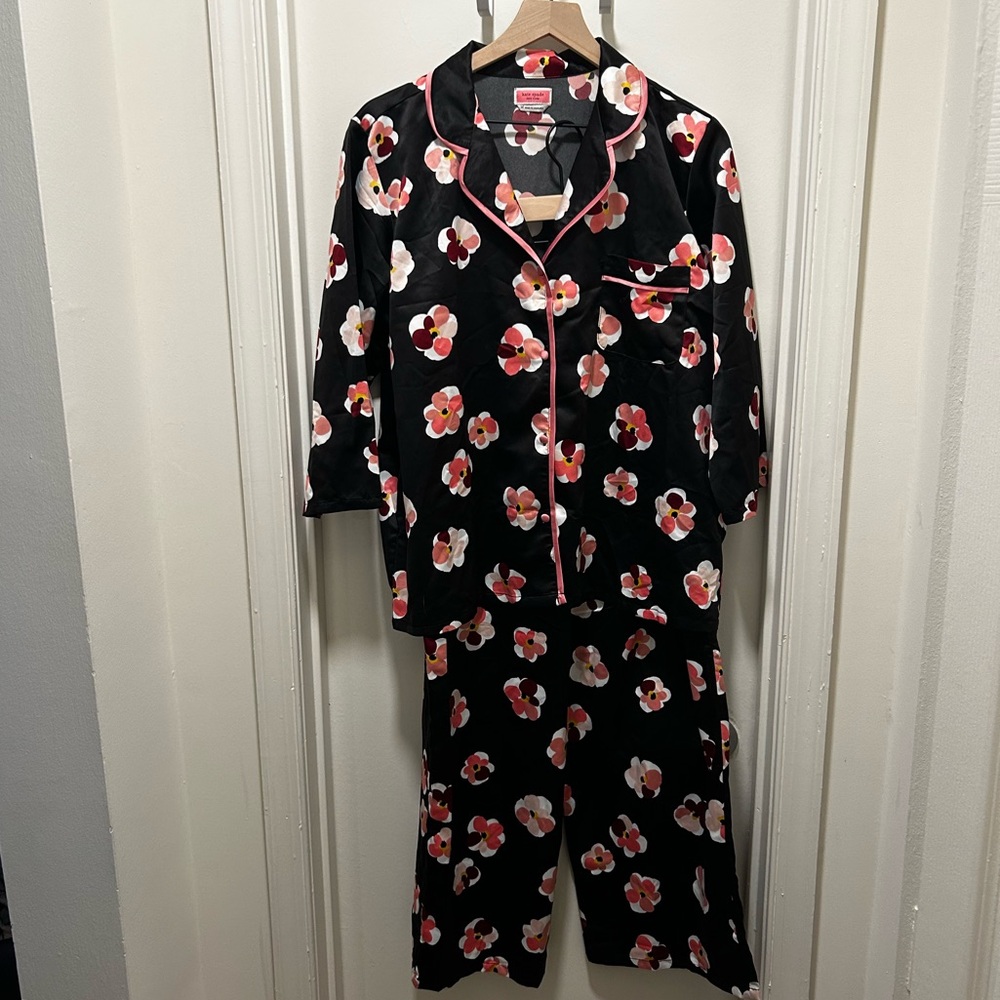 Kate Spade Floral Satin Pajamas